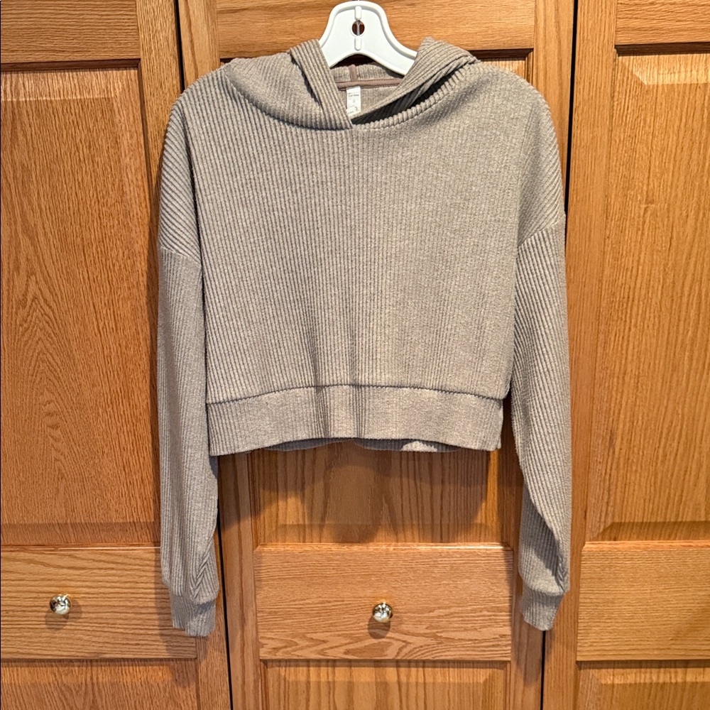 ALO Yoga Gravel Ribbed Hoodie